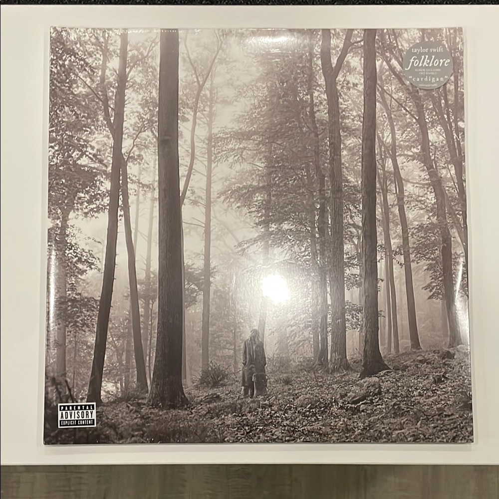 UNOPENED Taylor Swift Folklore Vinyl with Monochrome Forest Design